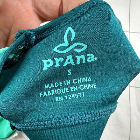 Prana Top Womens Small Green Gabrielle Yoga Tank Athletic Stretch Bra Active Gym - Picture 3 of 7